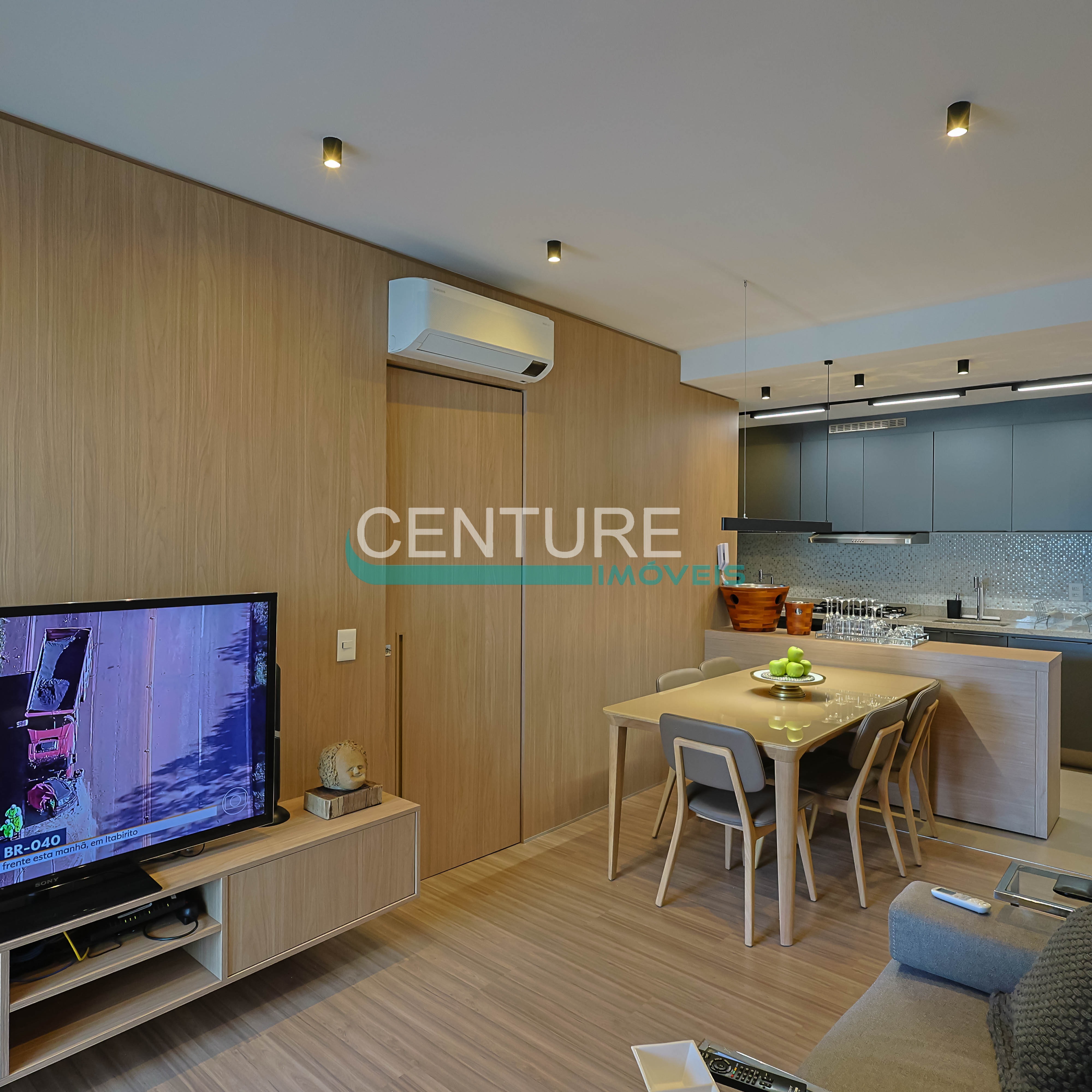 Apartamento de 2 quartos mobiliado e decorado no Vila da Serra