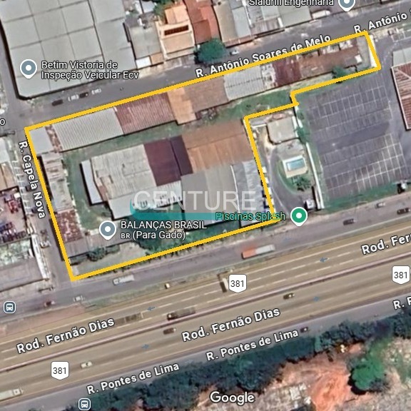 Galpão + Terreno de 6000m² para alugar no bairro Betim Industrial - Betim